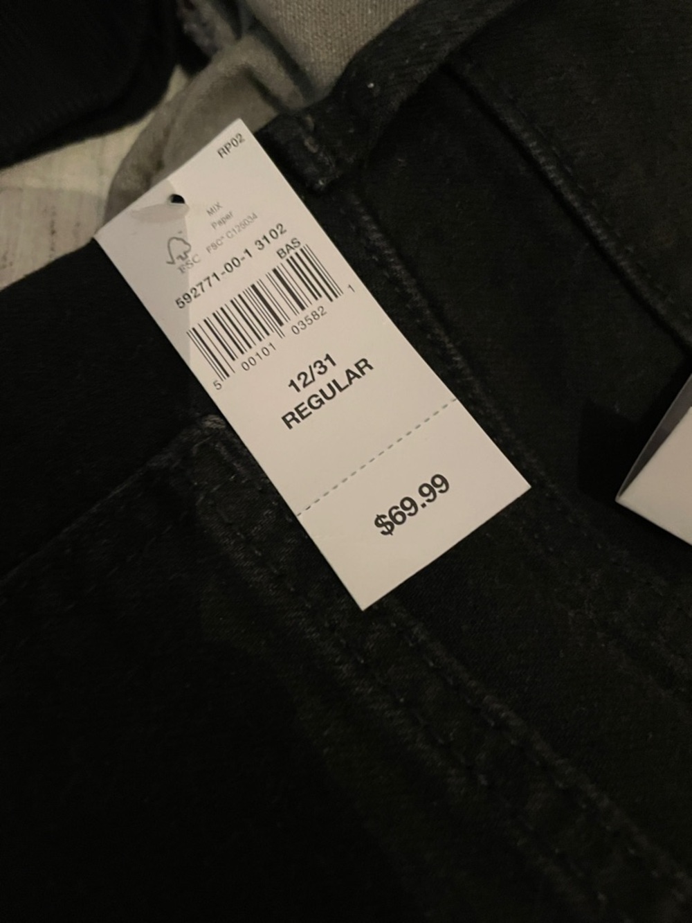 GAP Women’s Kick Fit Black Washed Jeans NWT Size 12 (31) - Picture 5 of 5